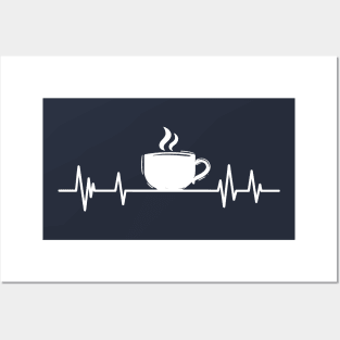 coffee Heartbeat,Lifeline cafe Posters and Art